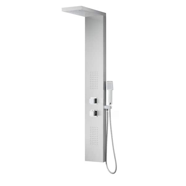 ANZZI Expanse Series 57 in. 2-Jetted Full Body Shower Panel System