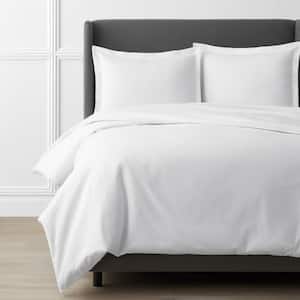 Legends Luxury Legacy Velvet Flannel White Solid King Duvet Cover