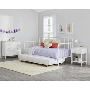 Monarch Hill Wren White Twin Size Metal Daybed with Trundle