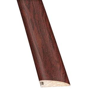 Oak Cabernet 3/8 in. Thick x 2 in. Wide x 78 in. Length Hardwood Flush Mount Reducer Molding