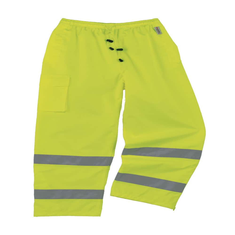 Men's Medium Lime Oxford Polyester High Visibility Reflective Rain Pants price history on PriceWatchPro