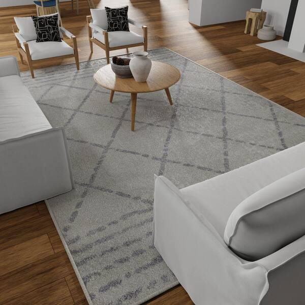 LOOMAKNOTI Kissandrah Bennita Gray 9 ft. 10 in. x 12 ft. 10 in