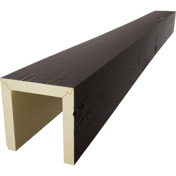 Ekena Millwork Timberthane 4 in. x 12 in. x 22 ft. 3-Sided