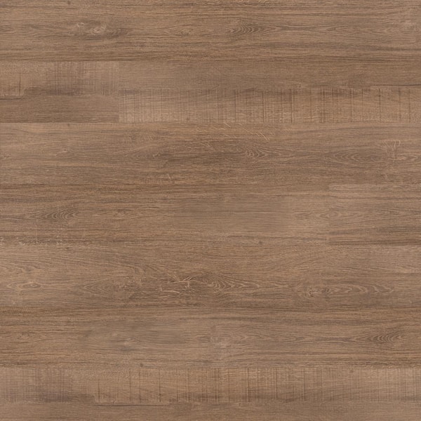Highmarket Warm 20 MIL x 7 in. x 48 in. Saddle Oak Waterproof Click Lock Luxury Vinyl Plank Flooring(21.42 sq. ft./Case)