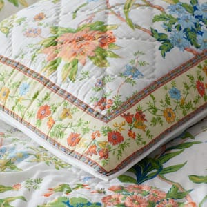 Company Cotton Bagheecha Floral Quilted Cotton Sham