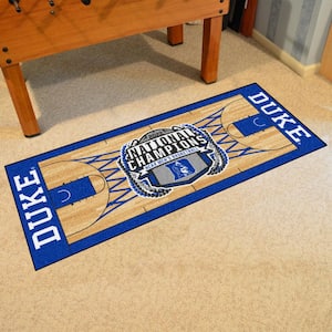 Duke University Blue 2022 NCAA Basketball National Championship 2 ft. x 6 ft. Basketball Court Runner Rug