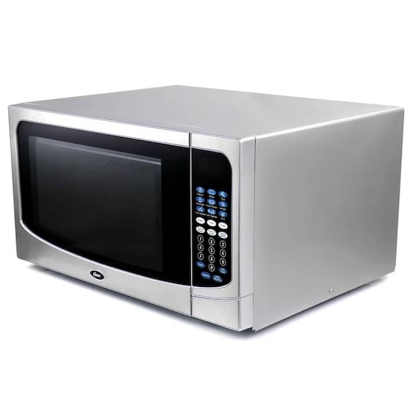 Fingerhut - Oster 1.3 Cu. Ft. 1000-Watt Countertop Microwave Oven with  Stainless Steel Front