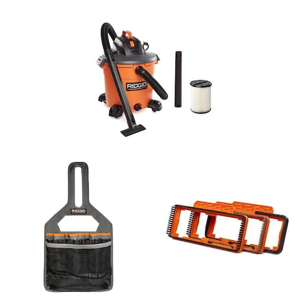 16 Gallon 5.0 Peak HP NXT Shop Vacuum with Filter, Locking Hose, Attachments, Storage Bag and 2-1/2 in. Nozzle Kit