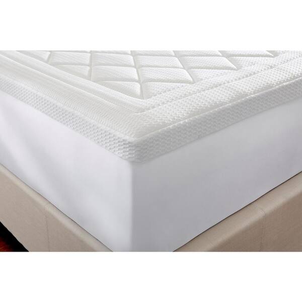 home decorators collection quilted gel memory foam mattress topper