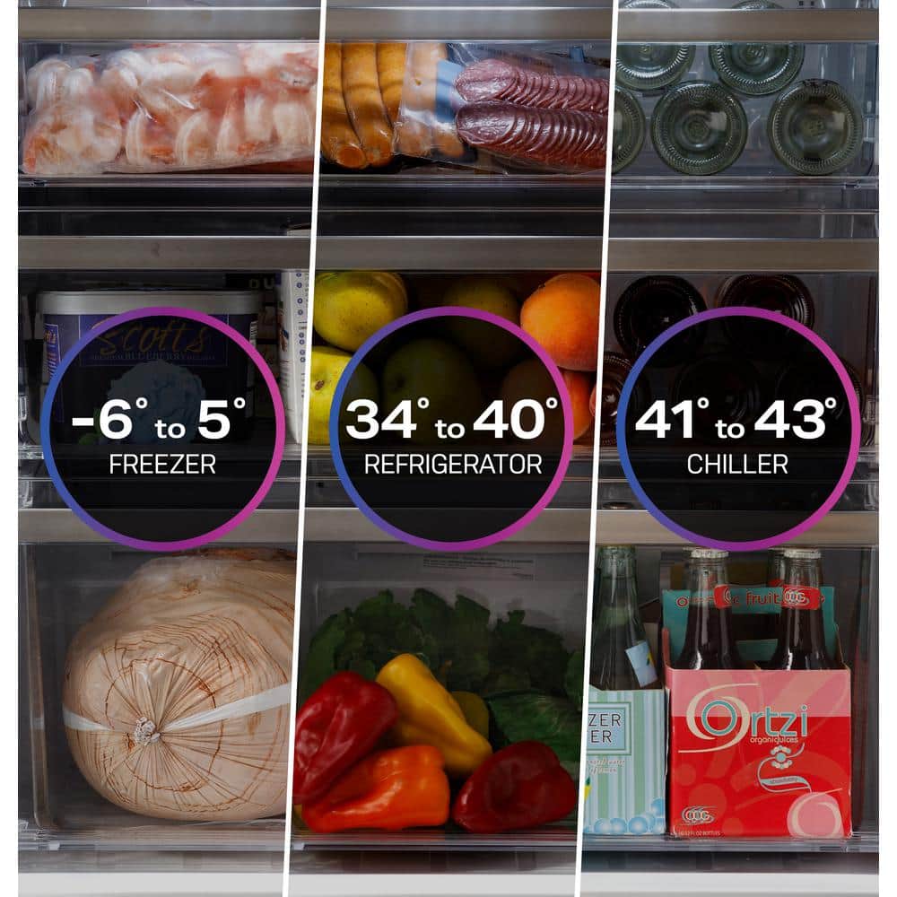 Stainless Steel Smart French Door Refrigerator with Ice Maker
