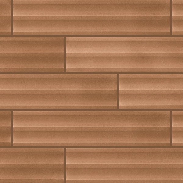 Daltile Indoterra Brick 2 in. x 9 in. Matte Porcelain Fluted Concrete Look Wall Tile (543.4 sq. ft./Pallet)