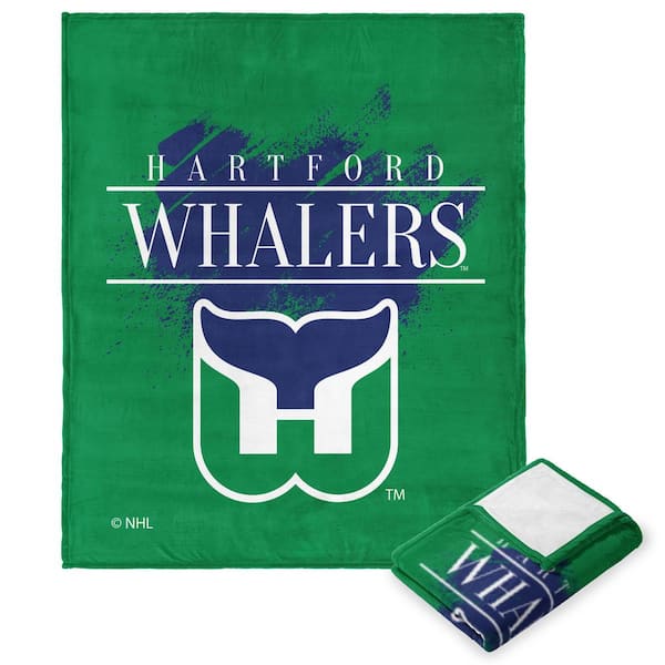 THE NORTHWEST GROUP NHL Vintage Hockey Hartford Whalers Silk Touch Multi-Color Throw Blanket