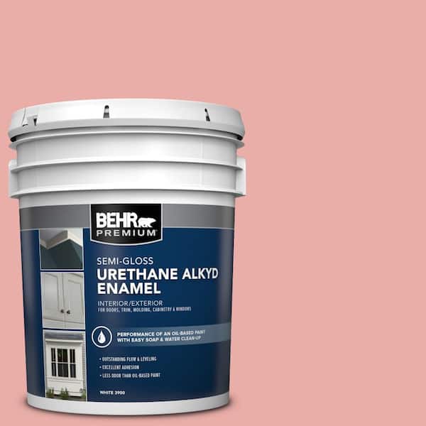 BEHR PREMIUM 5 gal. #M160-3 Sweet Tart Urethane Alkyd Semi-Gloss Enamel Interior/Exterior Paint