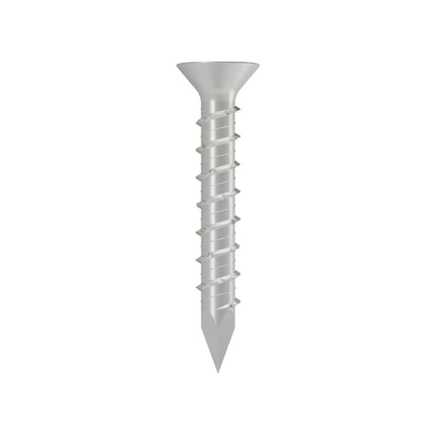 Simpson Strong-Tie Titen 1/4 in. x 1-3/4 in. Phillips Flat-Head Concrete and Masonry Screw, Stainless-Steel (100-Pack)