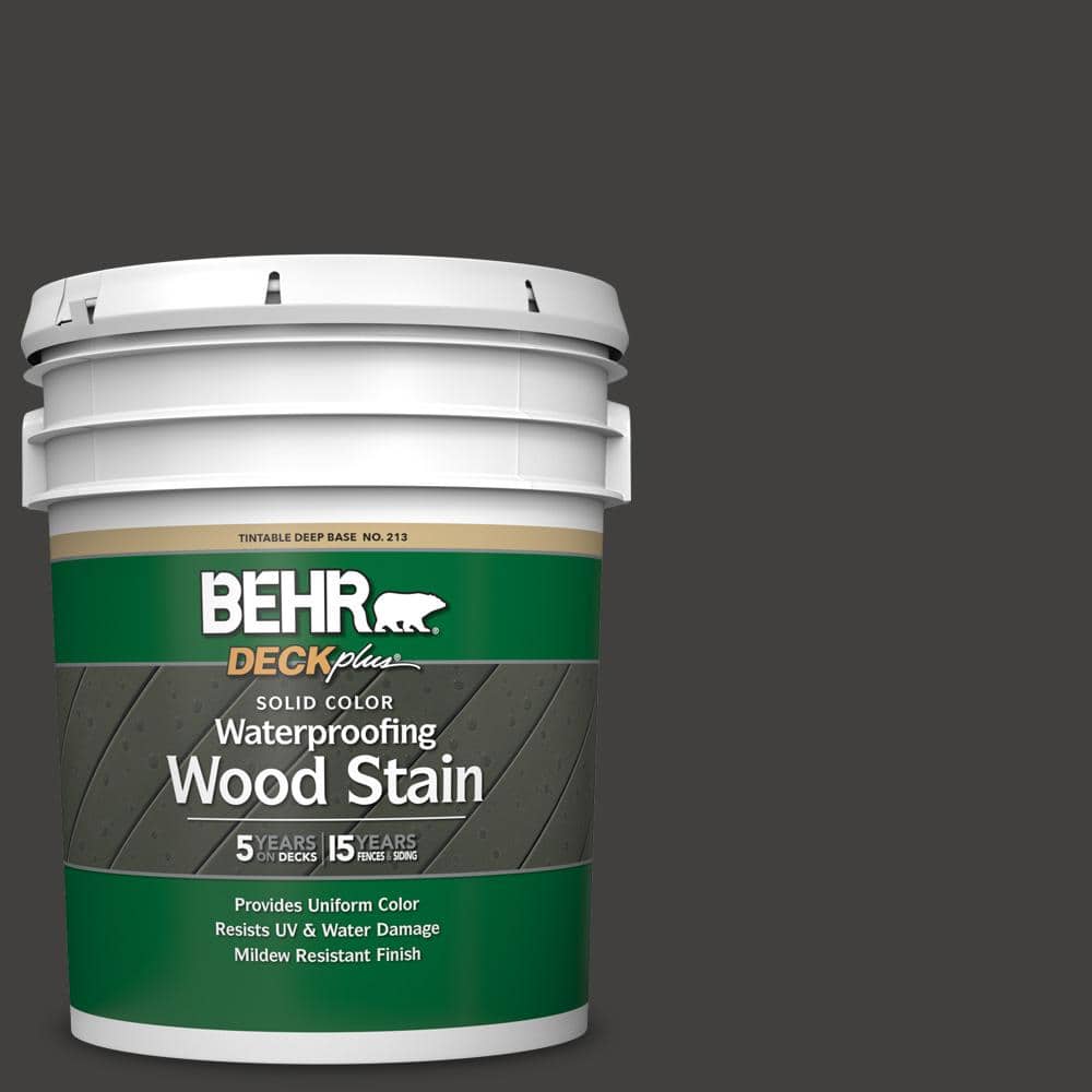 5 gal. #N510-7 Blackout Solid Color Waterproofing Exterior Wood Stain