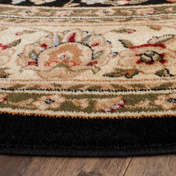 Antep Rugs Kashan King Collection Galaxy Geometric Area Rug Black and Beige - 8' x 10