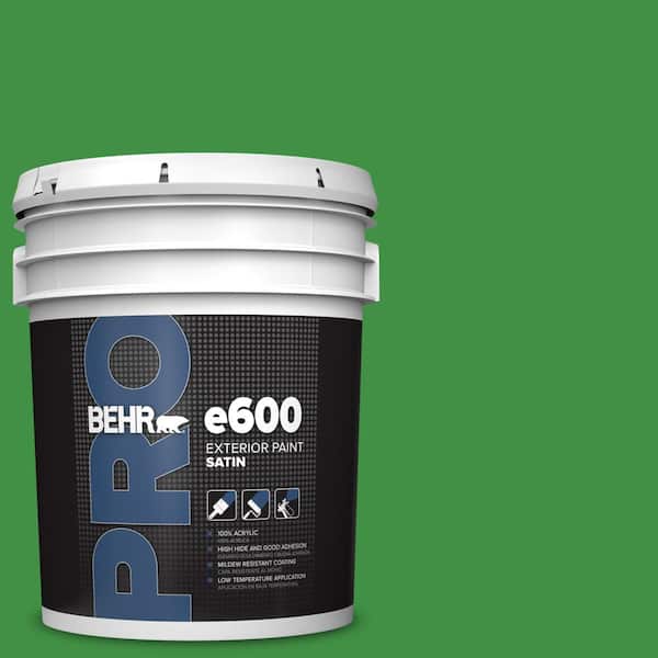 BEHR PRO 5 gal. #P390-7 Park Picnic Satin Enamel Exterior Paint
