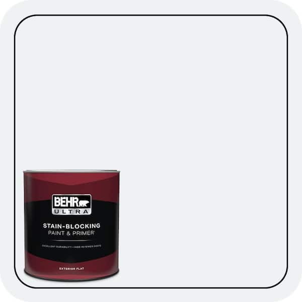 BEHR ULTRA 1 qt. #BL-WOne0 Maui Mist Flat Exterior Paint & Primer