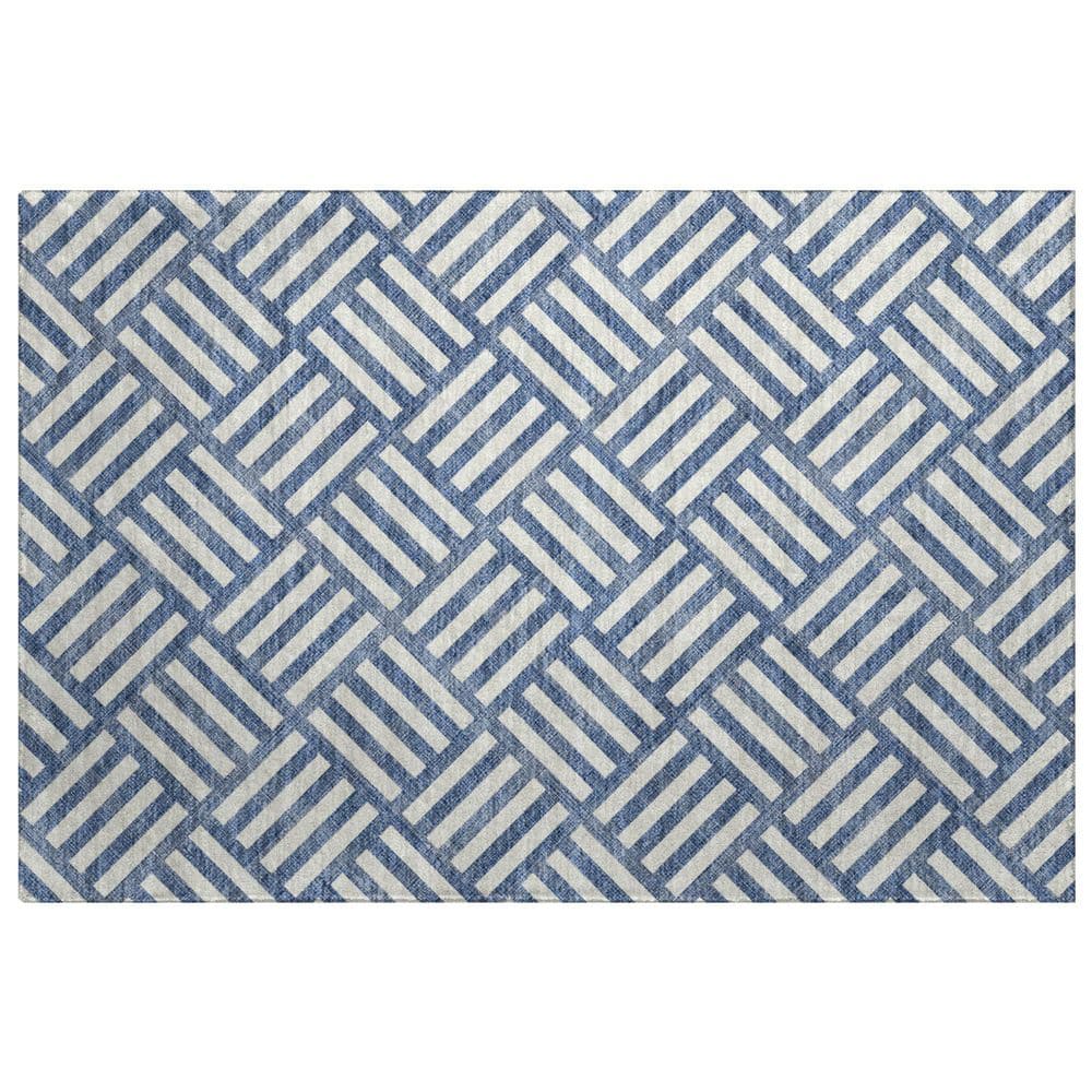 Dream Shag Premium Machine Washable Abstract ADS620 Navy 3 ft. x 4 ft. Area Rug price history on PriceWatchPro