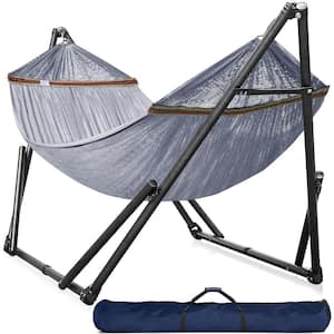 10 ft. Free Standing Camping Hammock with Stand in Gray