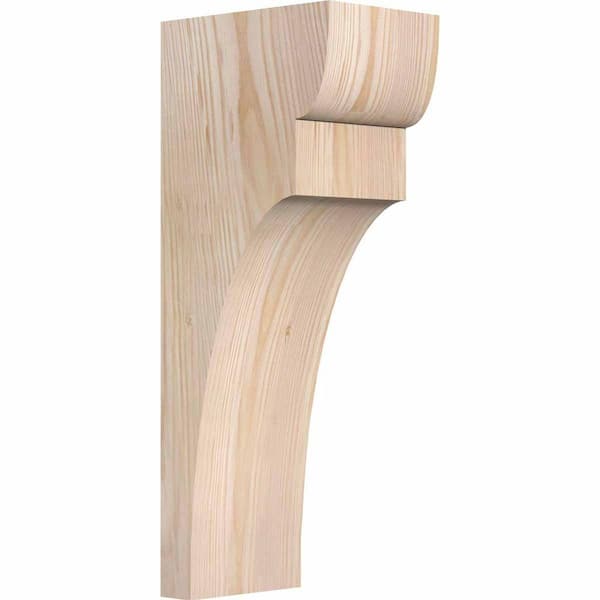 Ekena Millwork 5-1/2 in. x 8 in. x 20 in. Douglas Fir Yorktown Smooth Corbel