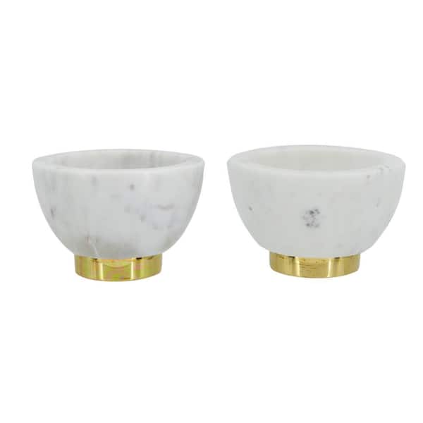 A & B Home White in White Bowl