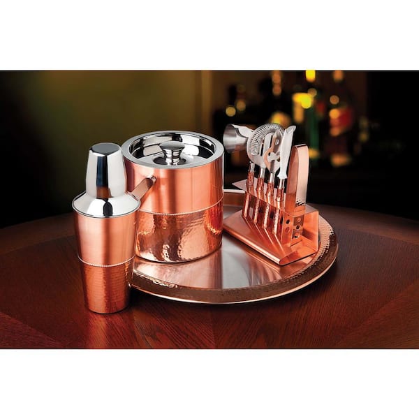 Godinger Cocktail Shaker Set and Martini Glasses Bar Set