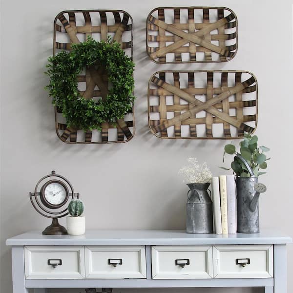 Stratton Home Decor Tobacco Baskets (Set of 3)