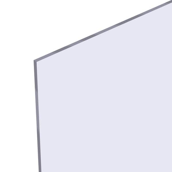 48 in. x 96 in. x 0.472 (1/2) in. Clear Shatter Resistant Cast Acrylic Sheet