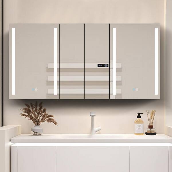 JimsMaison 60 in. W x 30 in. H Rectangular Aluminum Medicine  