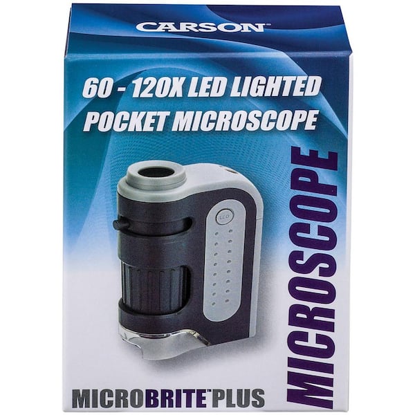 MM-300 Carson microbrite Plus 60-120x LED iluminada Bolsillo Microscopio 