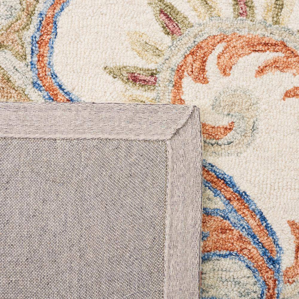 Ivory Elegance Hand-Tufted Wool 4' x 6' Rectangular Area Rug