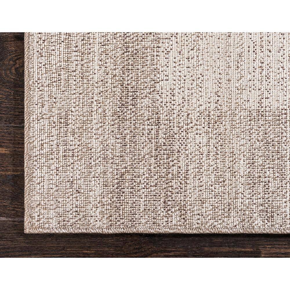 Beige Rectangular Tufted Reversible Stain-Resistant Area Rug