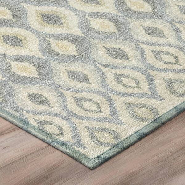 Chantille Machine Washable Indoor/Outdoor Abstract ACN3122 Gray 2 ft. x 3 ft. Accent Rug