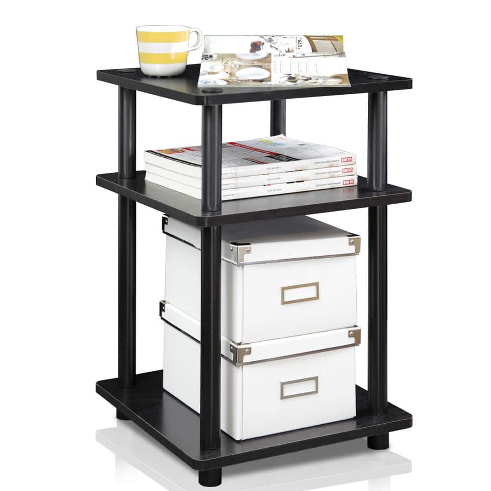 Black Wood Easy Assembly Multipurpose Shelf