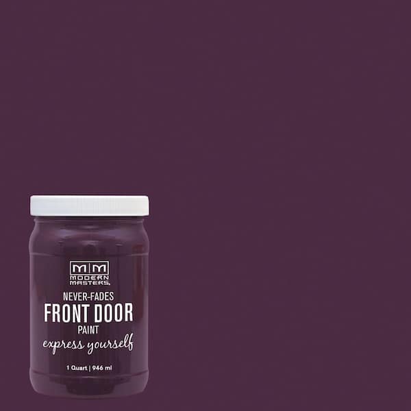 Modern Masters Express Yourself 1 qt. Satin Spontaneous Purple Water-Based Front Door Paint