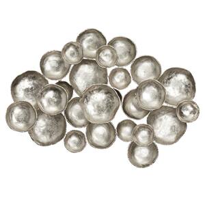 Aluminum Silver Plate Wall Decor with Uneven Edges