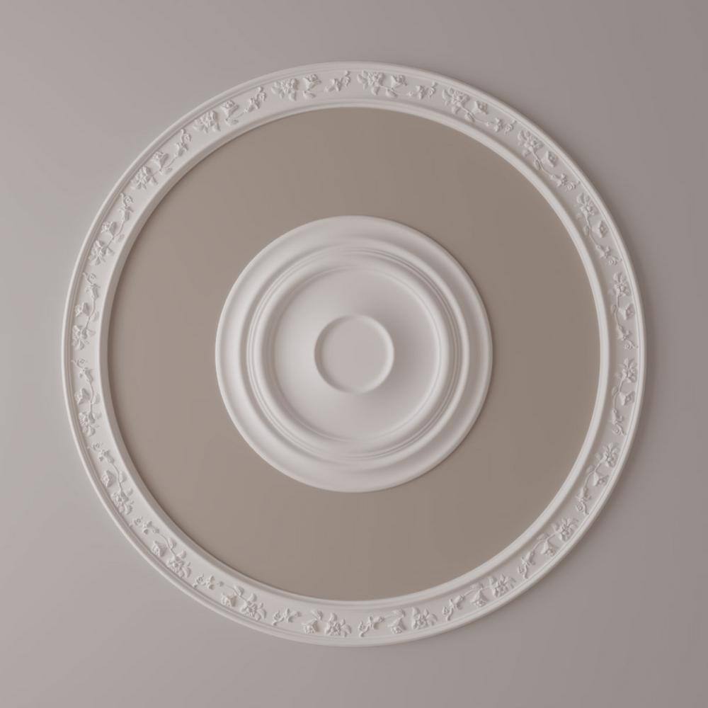 Floral Classic White Polyurethane Ceiling Ring Kit