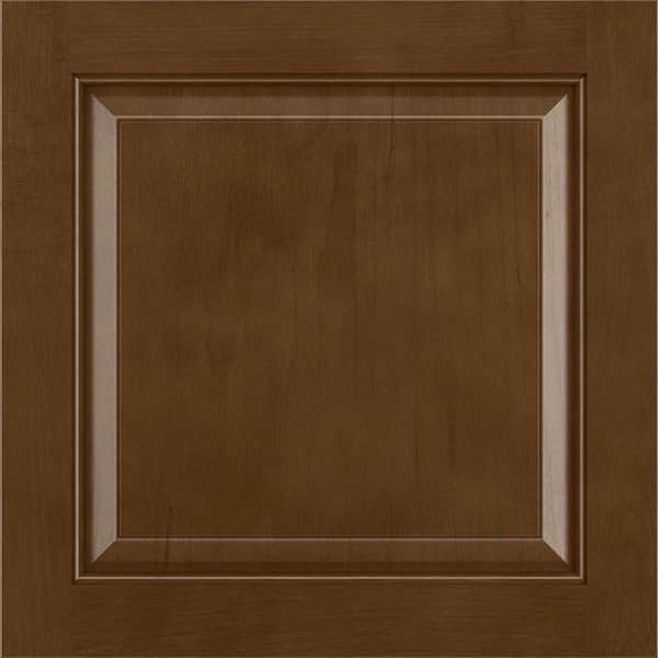 American Woodmark Westerly 11 9/16-in. W x 3/4-in. D x 11 1/2-in. H in Maple Truffle Cabinet Door Sample