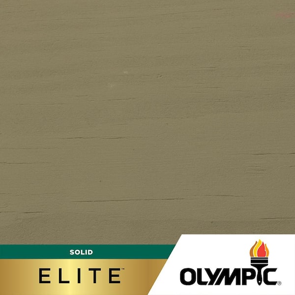 Olympic Elite 1 gal. Dark Ash Solid Advanced Exterior Stain and Sealant in One