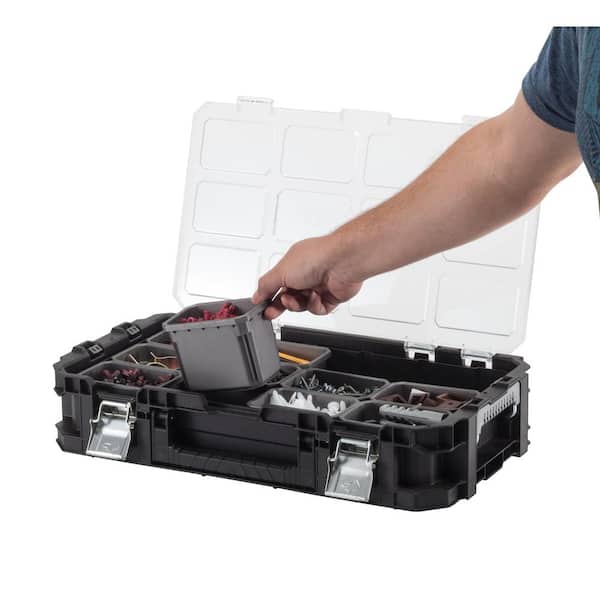 Link Compact 6-Compartment Modular Small Parts Organizer Tool Box