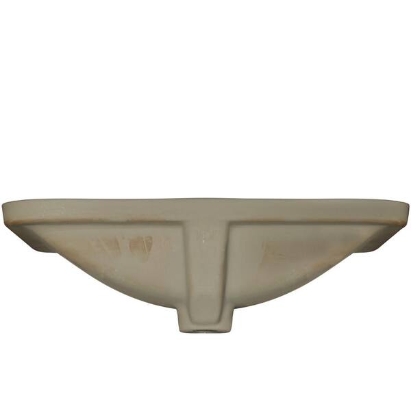 Undermount Porcelain Bathroom Sink in White with Pop-Up Drain in Chrome