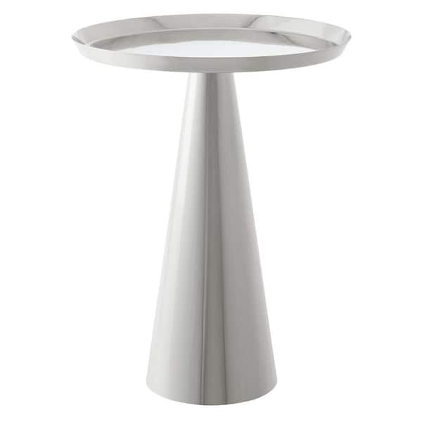 MODWAY Maren Round Side Table in Nickel