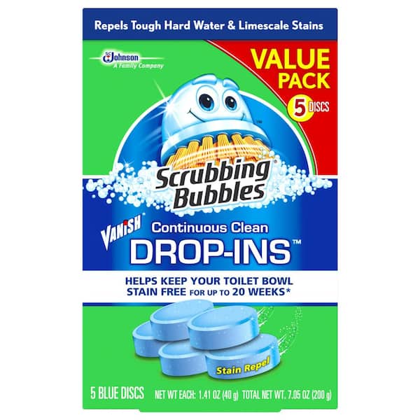 leugenaar Gezicht omhoog atomair Scrubbing Bubbles 5-Pk Toilet Cleaner Drop Ins (Case/6) 71196 - The Home  Depot