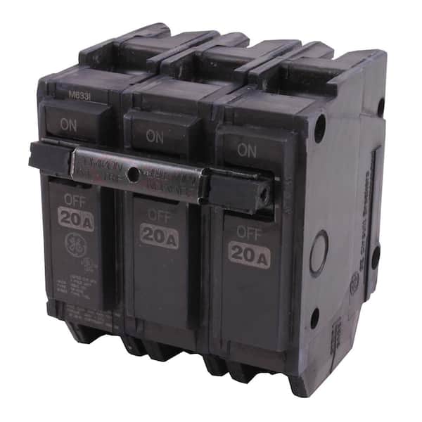 GE Q-Line 20 Amp 3 in. Triple-Pole Circuit Breaker