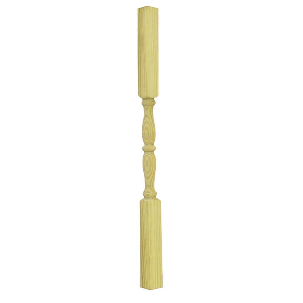 ProWood 3 in. x 3 in. x 36 in. Pine Colonial Jumbo Clear Pressure Treated Spindle 102598 The