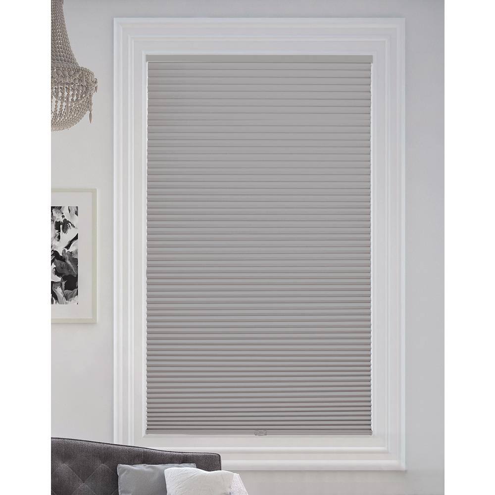 Gray Sheen Cordless Fabric Blackout Cellular Honeycomb Shade, 9/16 in. Single Cell, 43.5 in. W x 48 in. L price history on PriceWatchPro