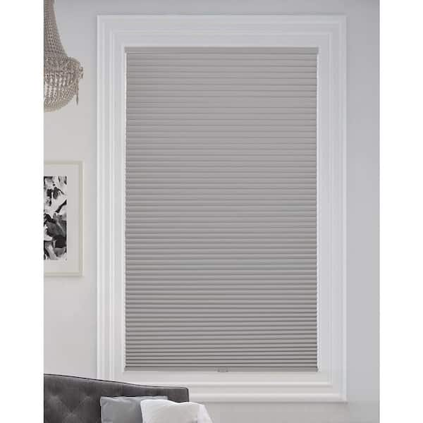 BlindsAvenue Gray Sheen Cordless Blackout Cellular Honeycomb Shade, 9/ ...