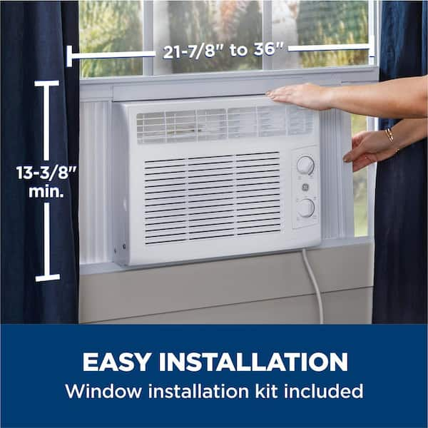 GE 5,000 BTU 115-Volt Window Air Conditioner for 150 sq. ft. Rooms 