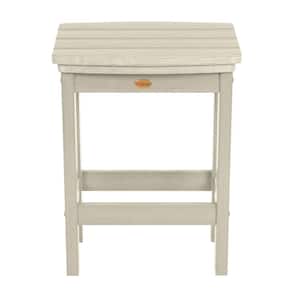 Lehigh Whitewash Counter-Height Recycled Plastic Outdoor Bar Stool